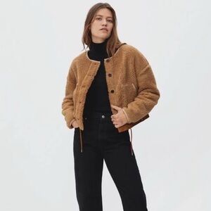 Everlane Tan Teddy Jacket